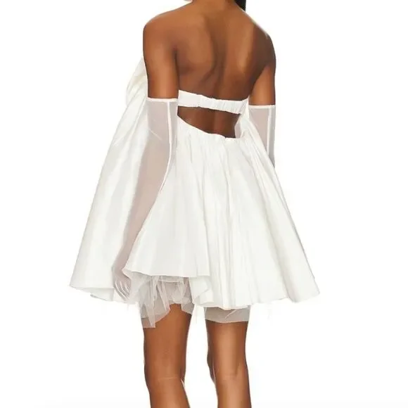 For Love & Lemons Clara Mini White Dress Size XS - Picture 4 of 10